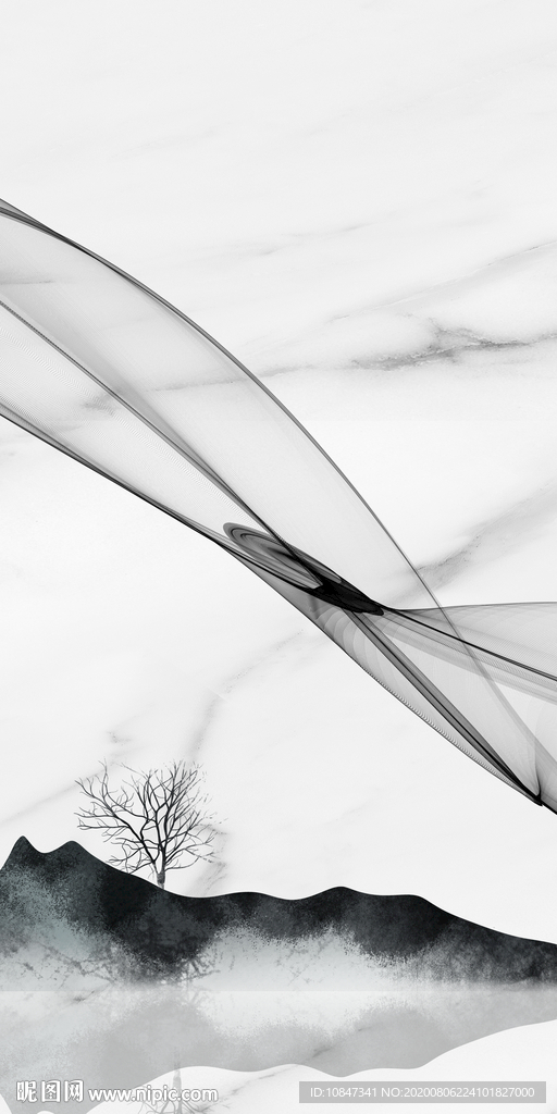 别墅现代唯美玄关 TIF分层