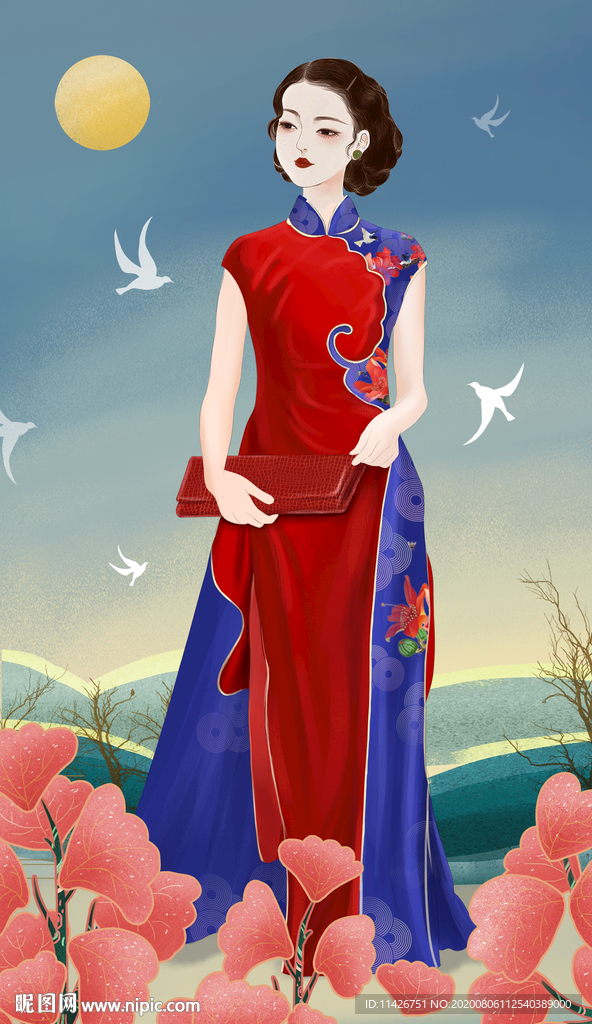 人物插画海报