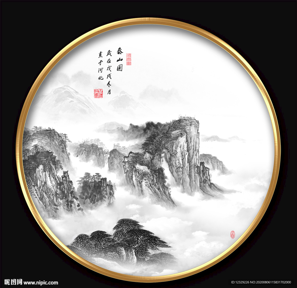 山水画 水墨山水画 意境山水画