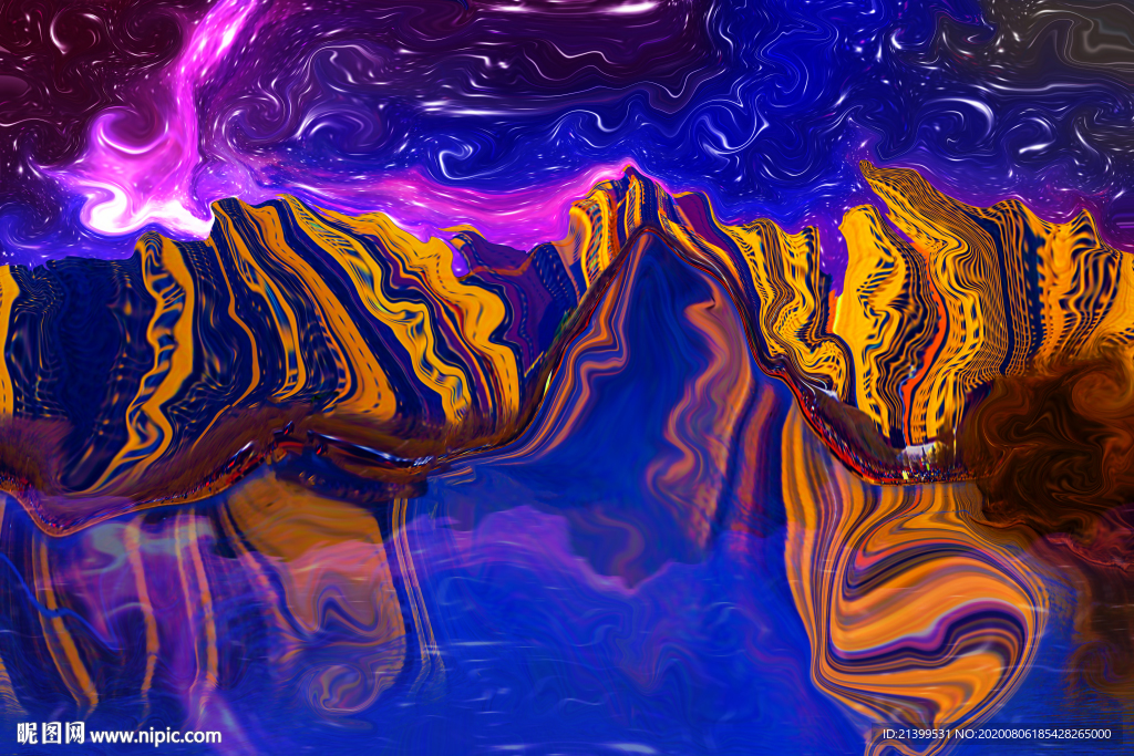 色彩纹理抽象画背景