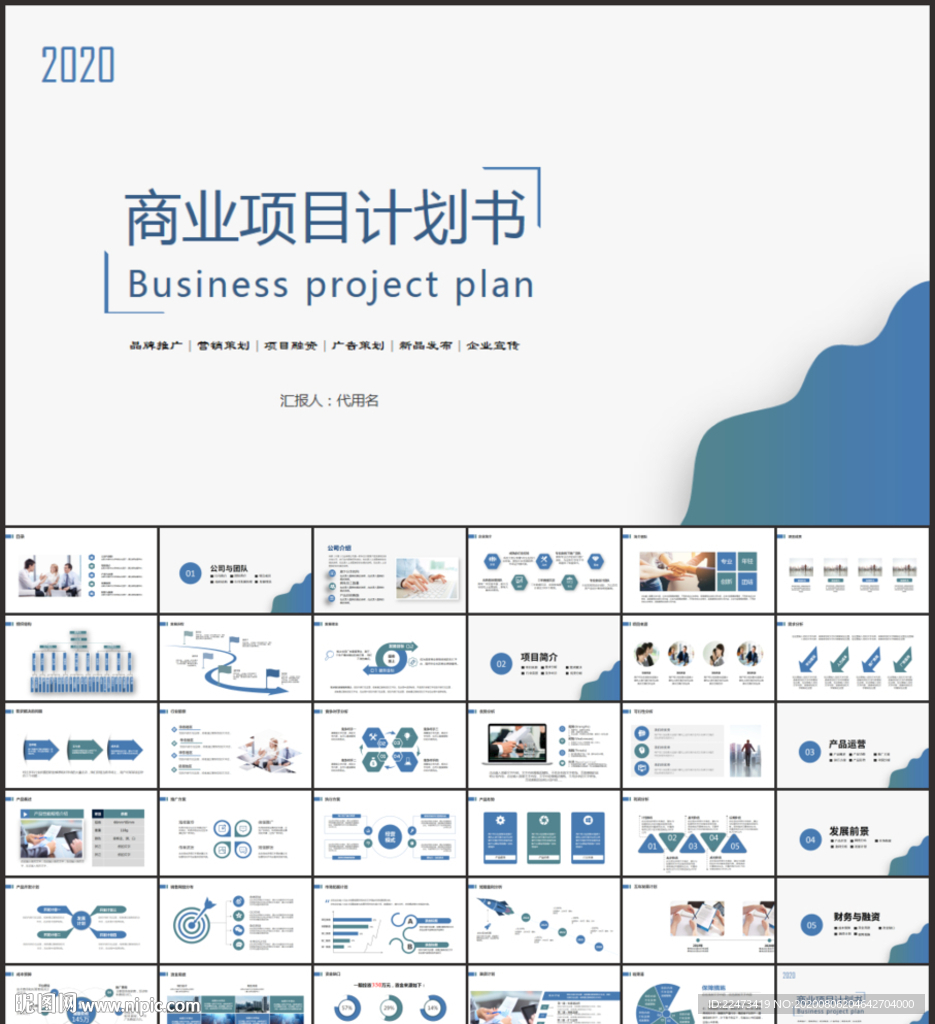 商业项目计划书PPT