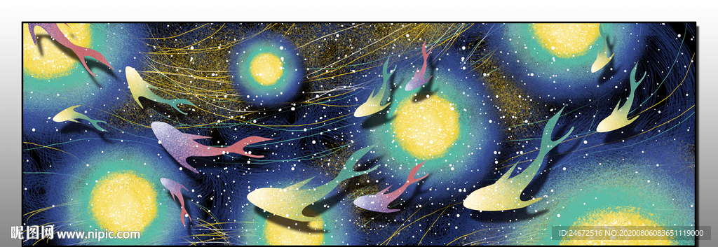 梦幻床头画