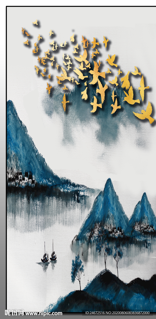 山水玄关画
