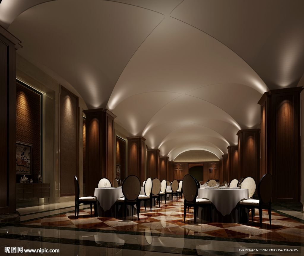 餐厅 酒店 经典 装饰 优雅
