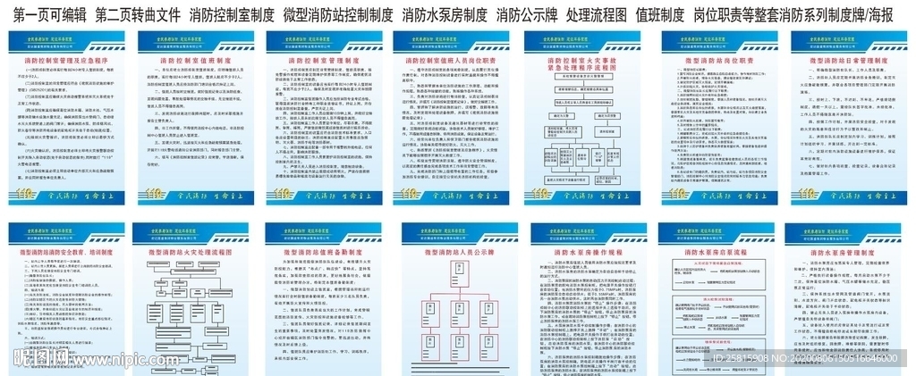 消防制度牌