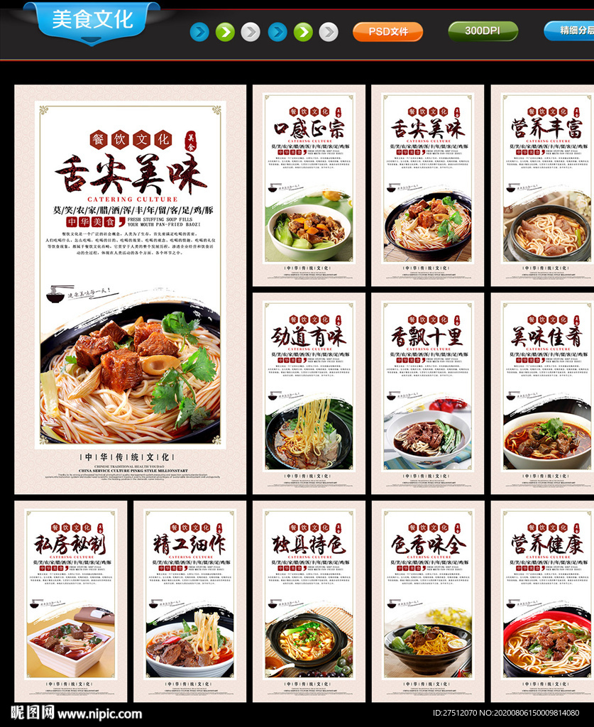 牛肉面展板