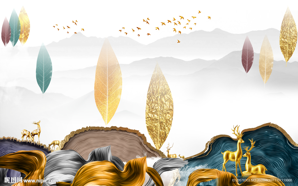 大气轻奢新装饰画 TIF分层