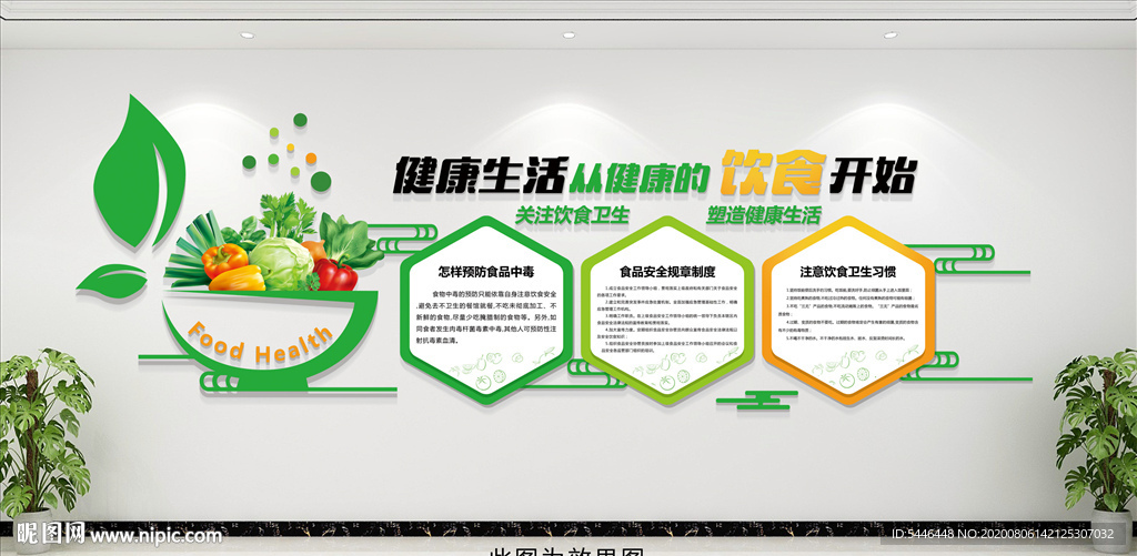 学校食堂文化墙