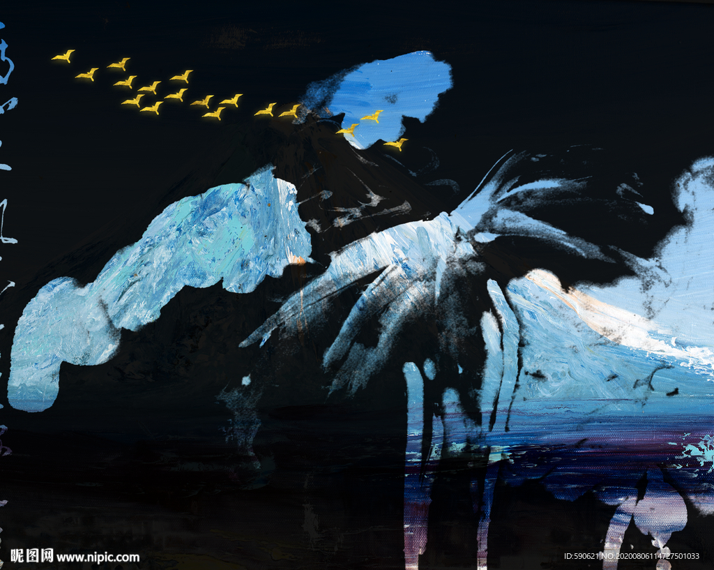 抽象油画