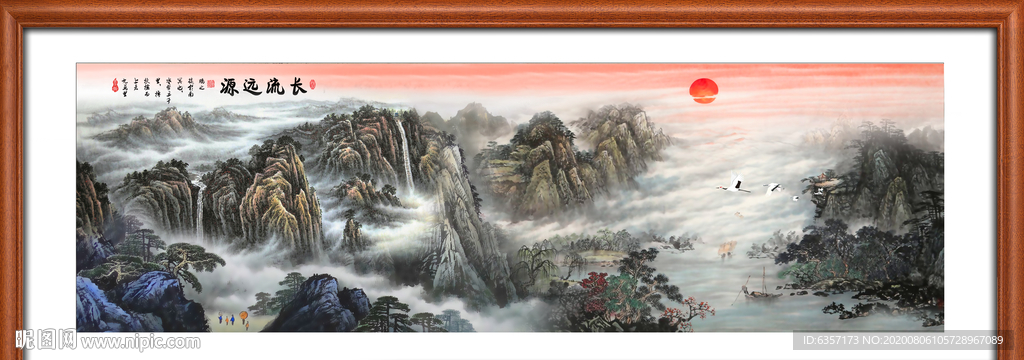 山水画 水墨山水画 意境山水画