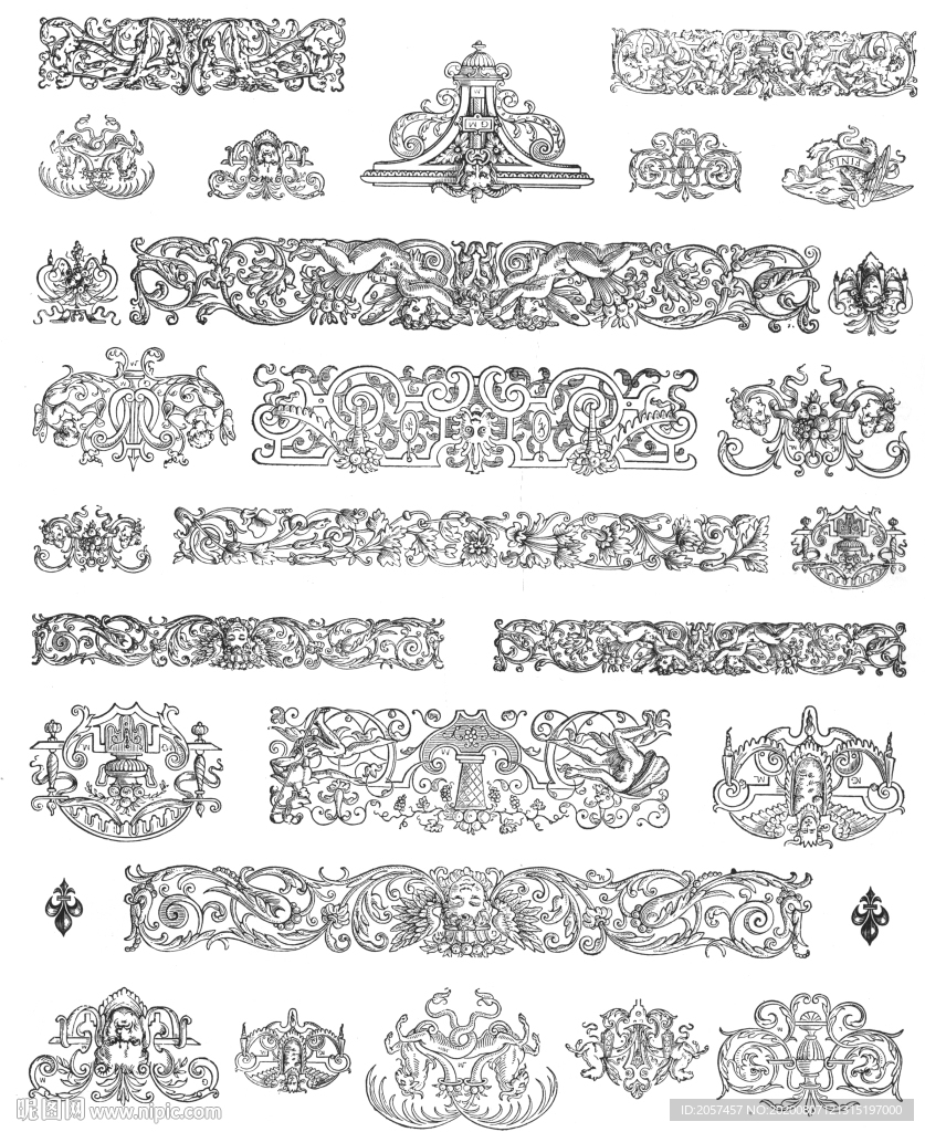 欧式花纹 葡萄酒纹饰