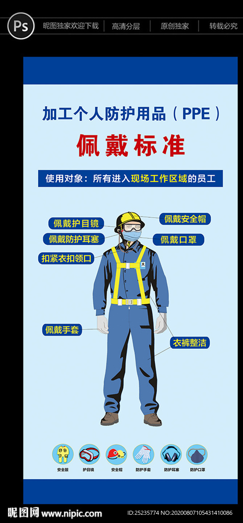 佩戴标准
