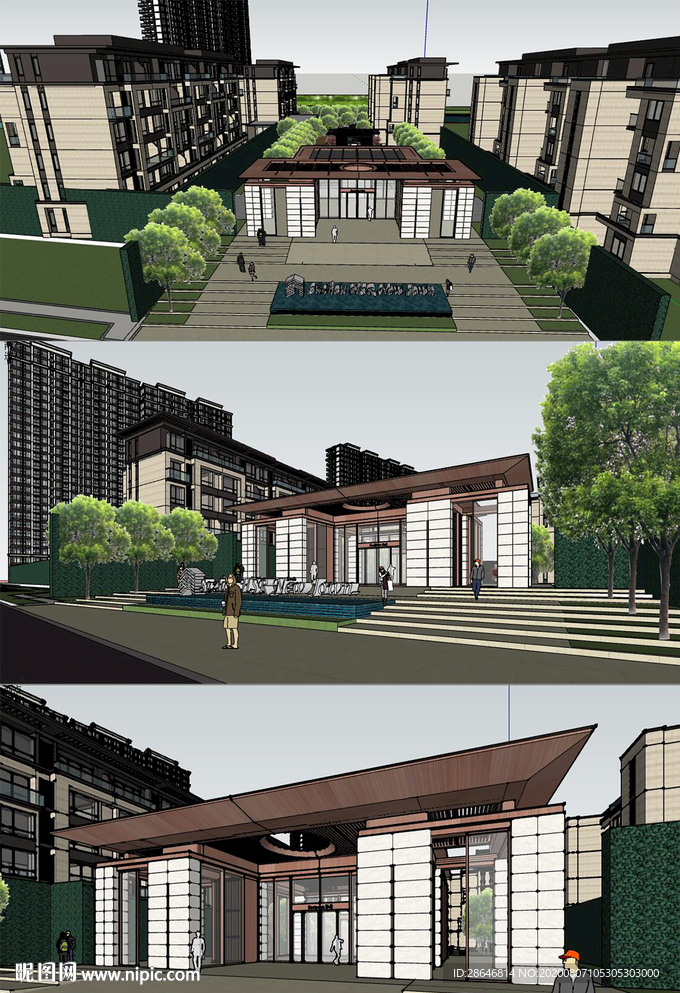 优步水岸示范区入口洋房
