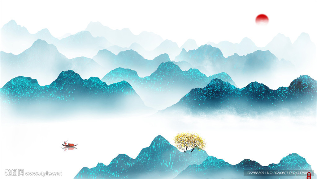 新中式水墨山水
