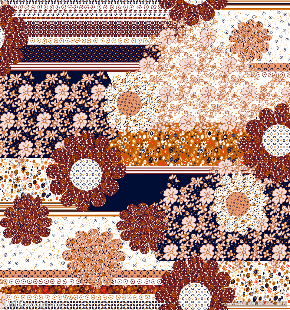 条纹碎花