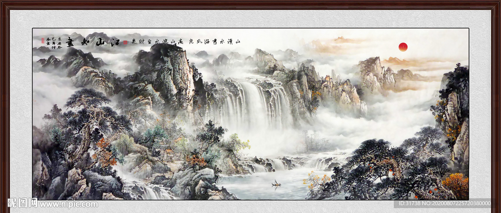 山水画 水墨山水画 意境山水画