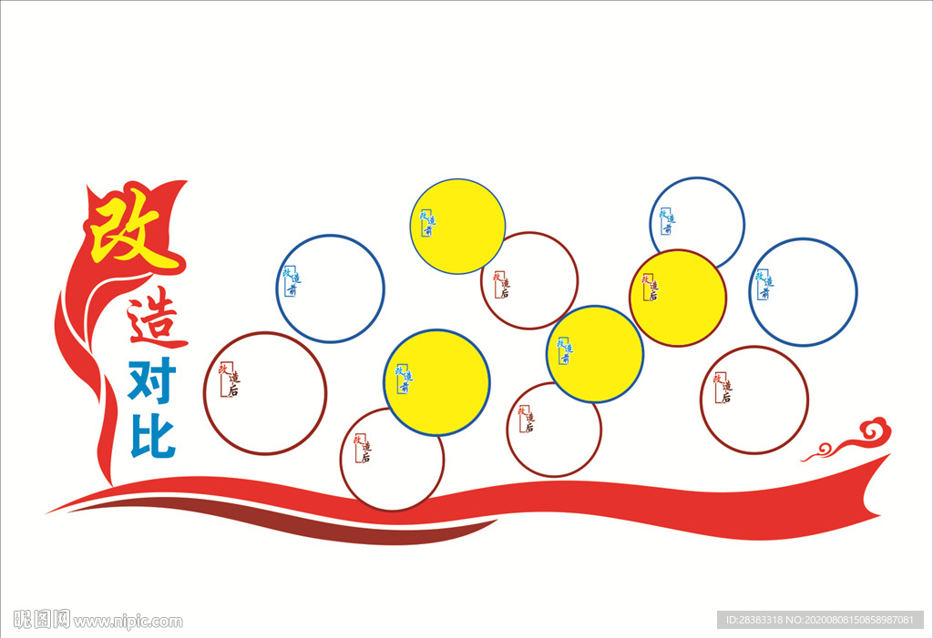 小区改造对比造型