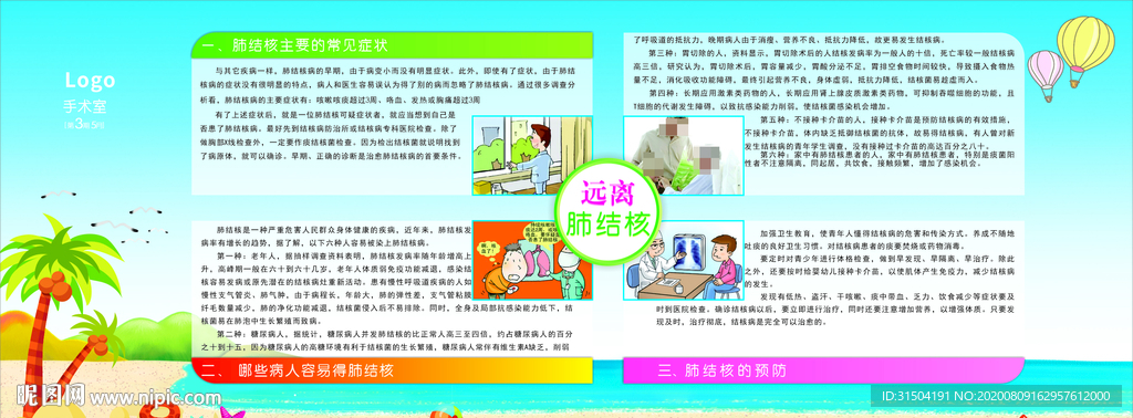 手术室宣传海报展板可改字矢量图