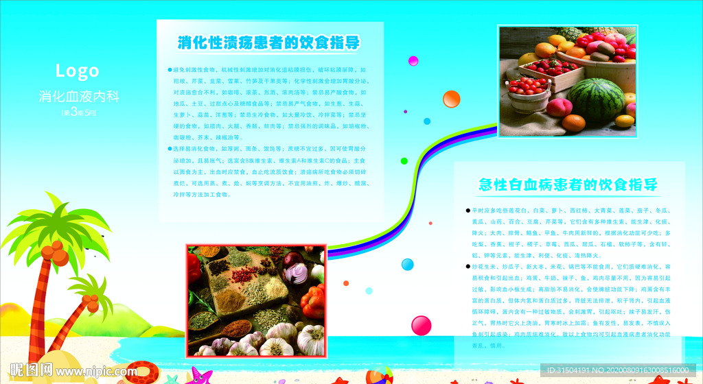 消化血宣传海报展板可改字矢量图