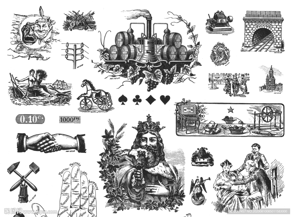 欧式花纹葡萄纹饰