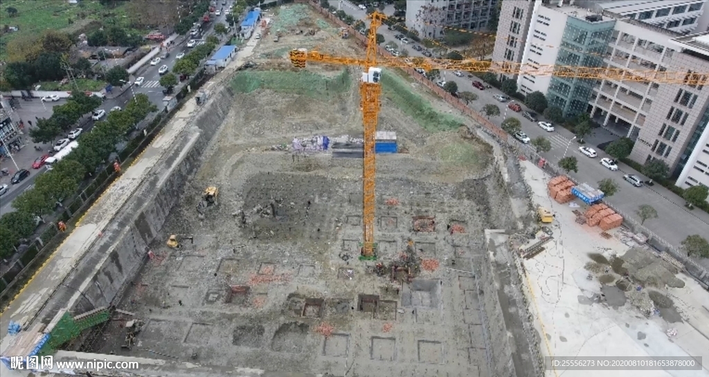 建筑工地航拍素材