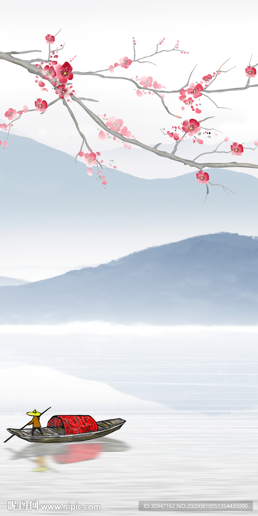 意境玄关新画山水 TIF分层