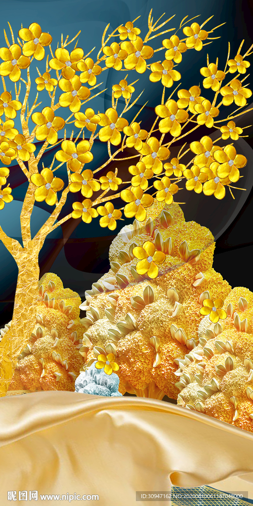 高端 新玄关山水画 TIF分层