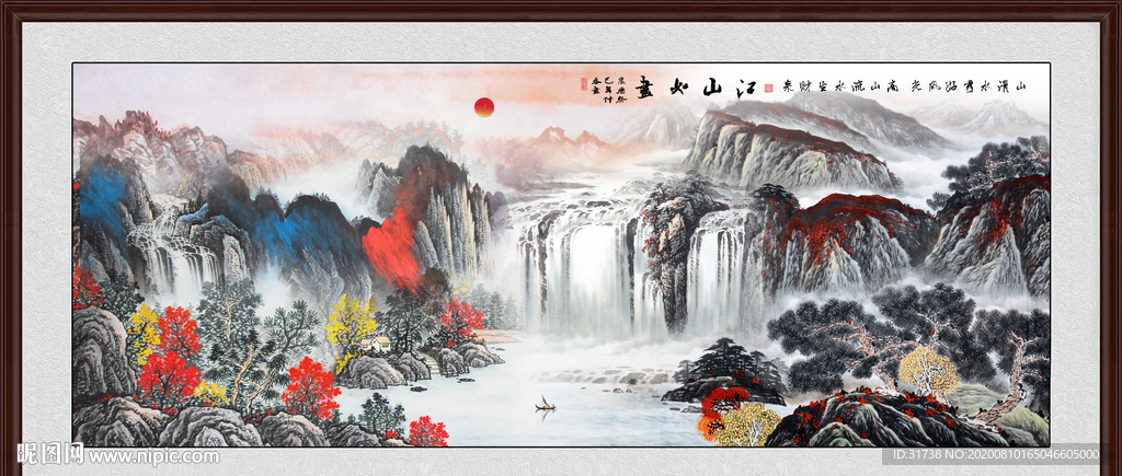 山水画 水墨山水画 意境山水画