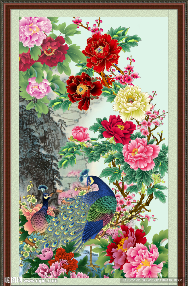 国画牡丹