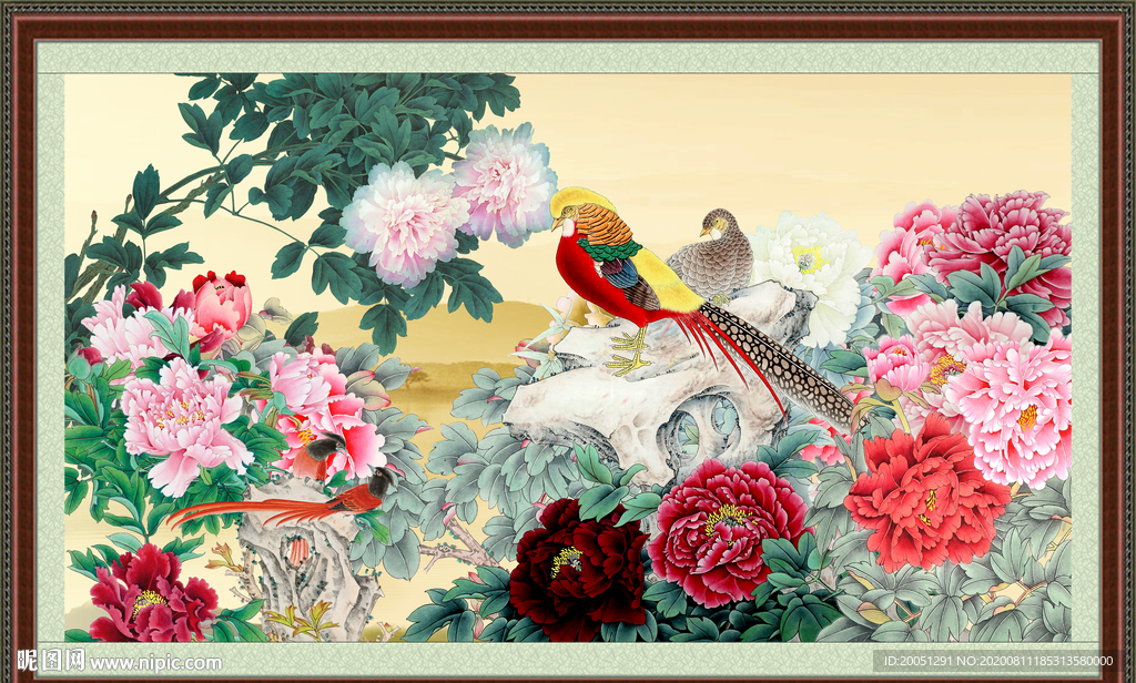 国画牡丹