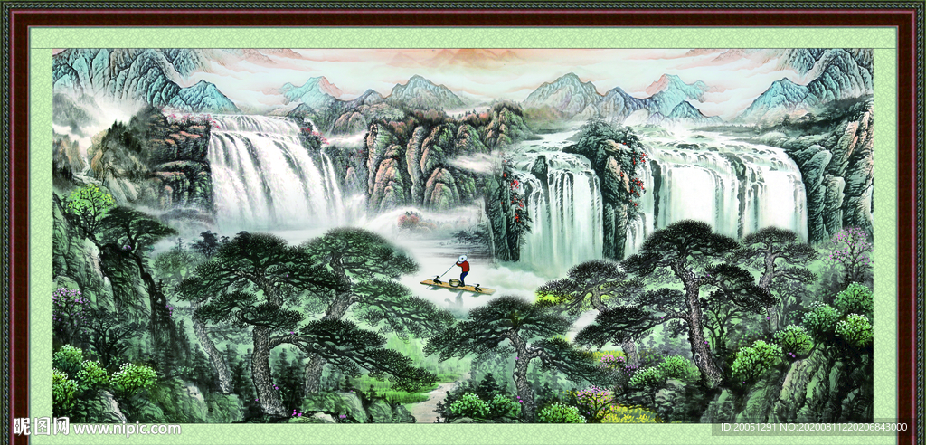 聚宝盆山水