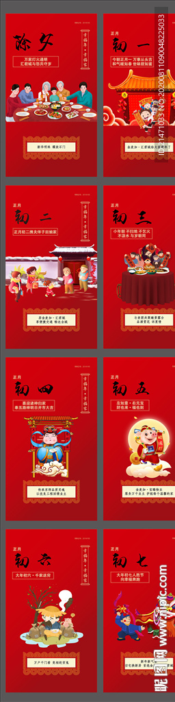 地产新年初一到初七节日年俗