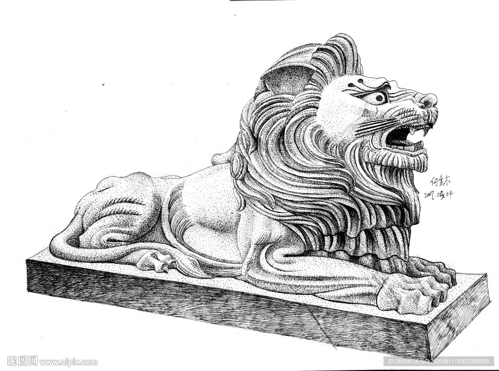 狮子设计图