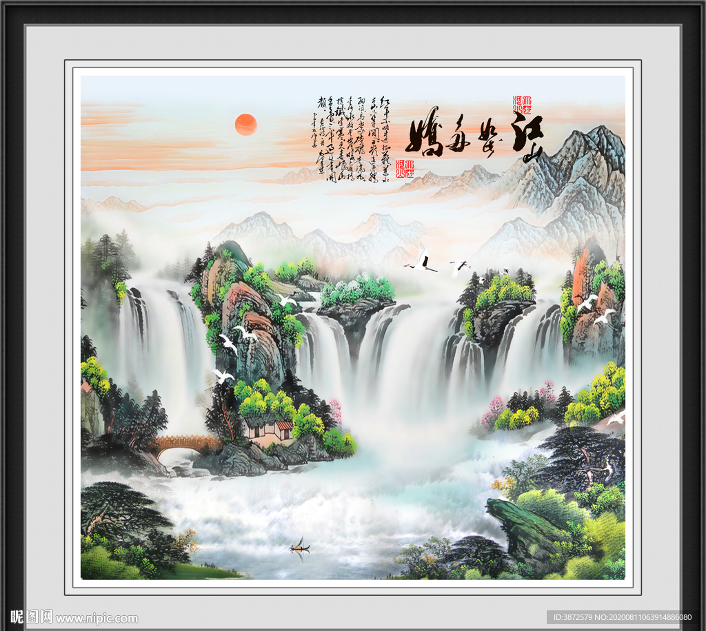 山水画 水墨山水画 意境山水画