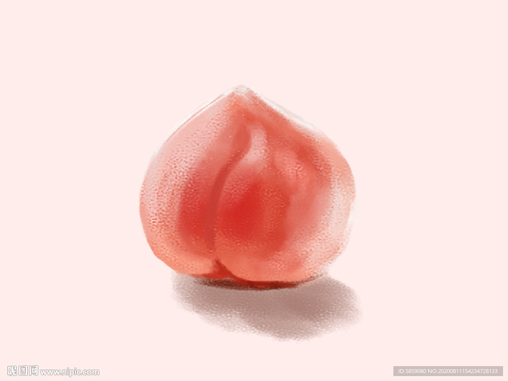桃子手绘