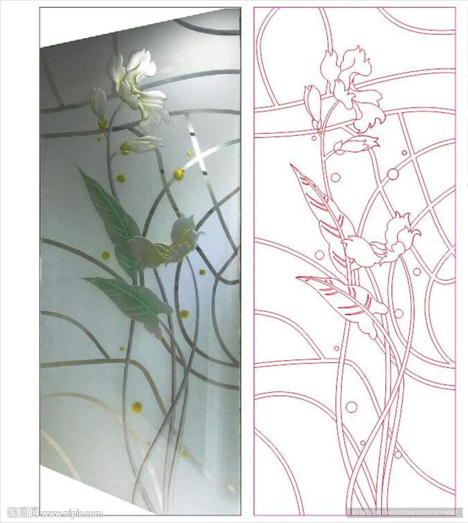 花 线条