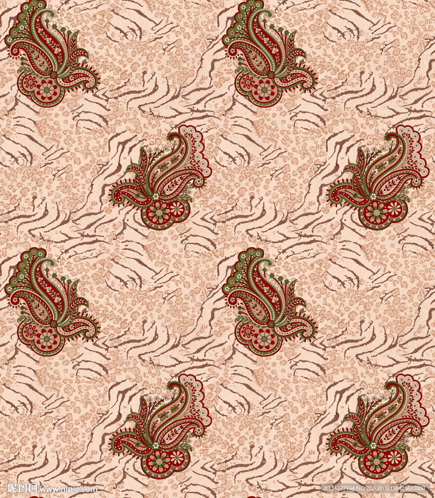 定位手绘腰果花