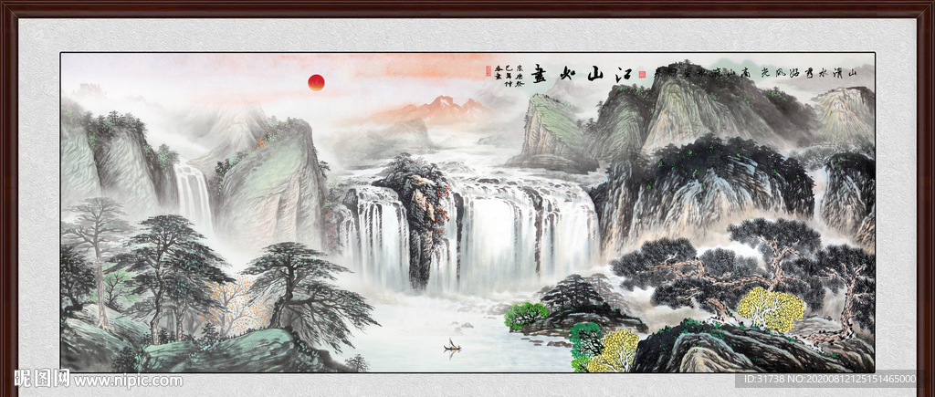 山水画 水墨山水画 意境山水画