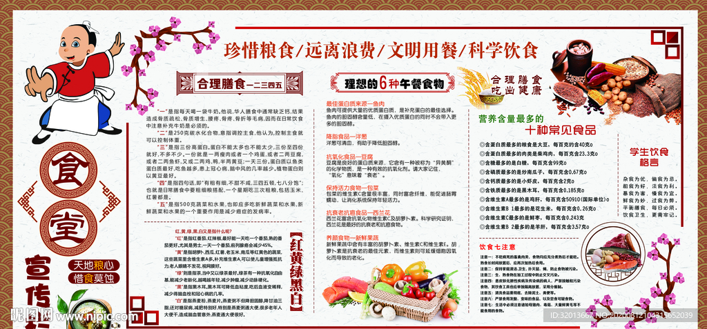 食堂宣传栏