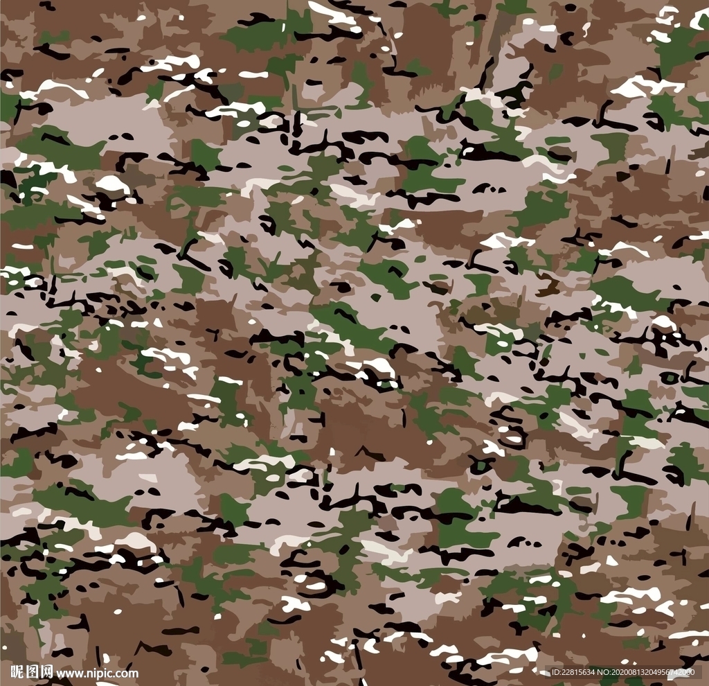 矢量迷彩图案纹样数码印花设计