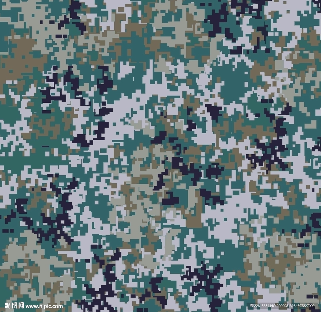 矢量迷彩图案纹样数码印花设计