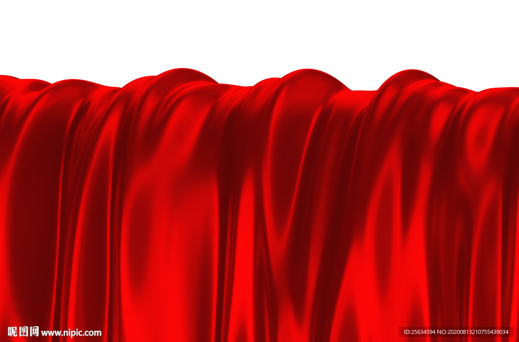 红色丝绸png