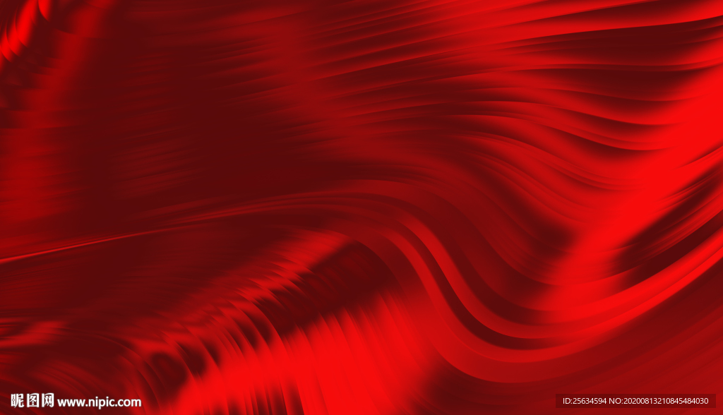 红色曲线背景