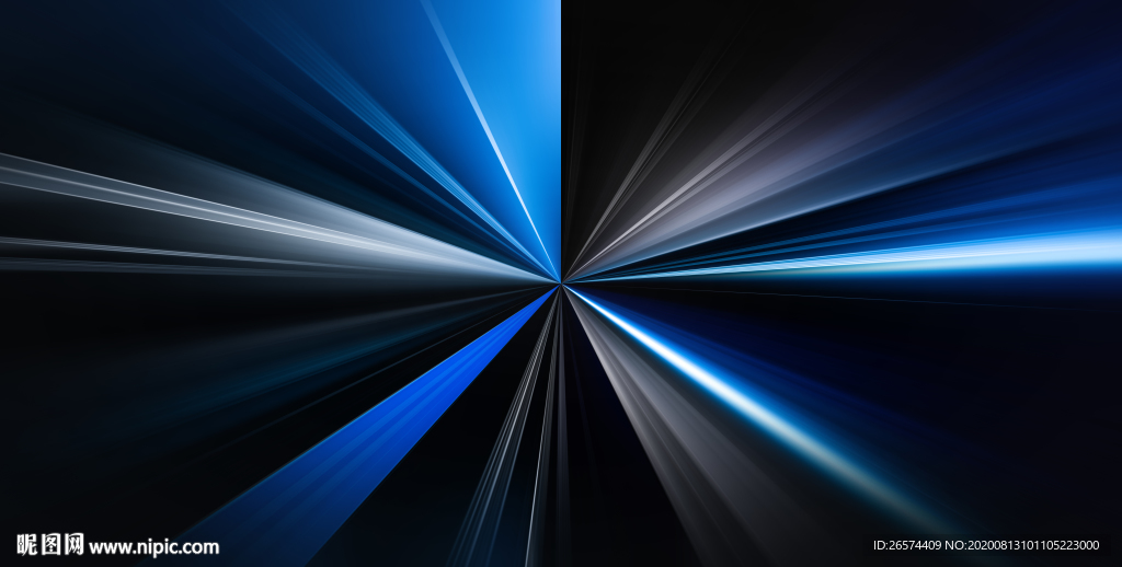 高端蓝色放射渐变 蓝色条纹