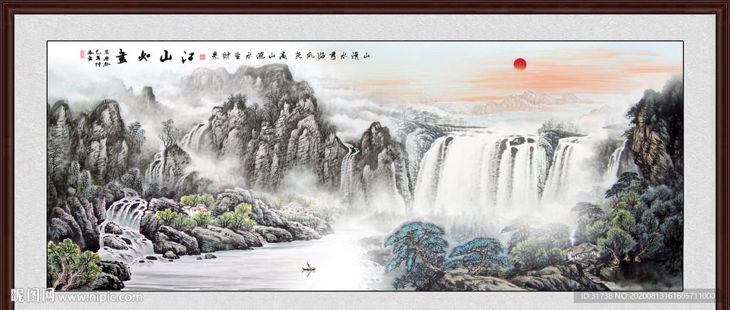 山水画 水墨山水画 意境山水画