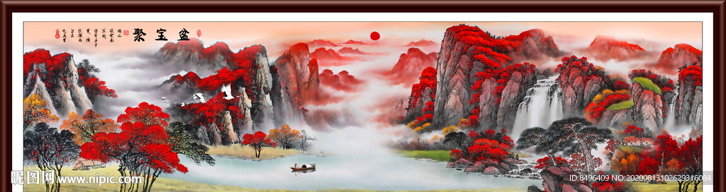 山水画 水墨山水画 意境山水画