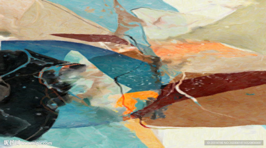 油画抽象现代装饰画