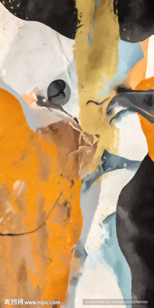 手绘抽象油画