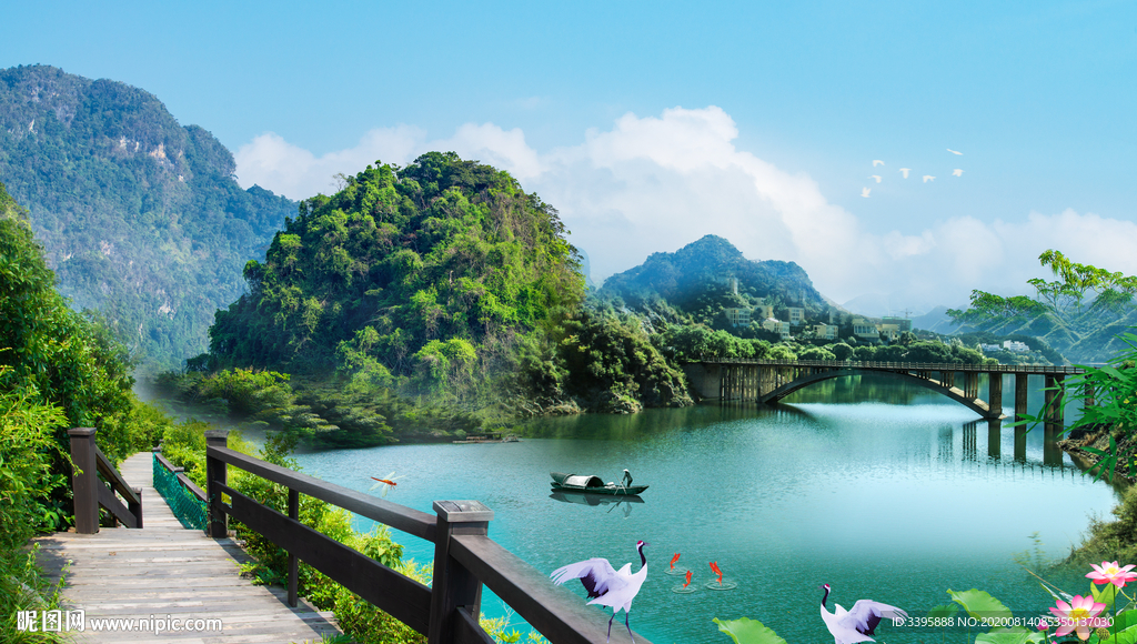 山水风景画 山水风景图片