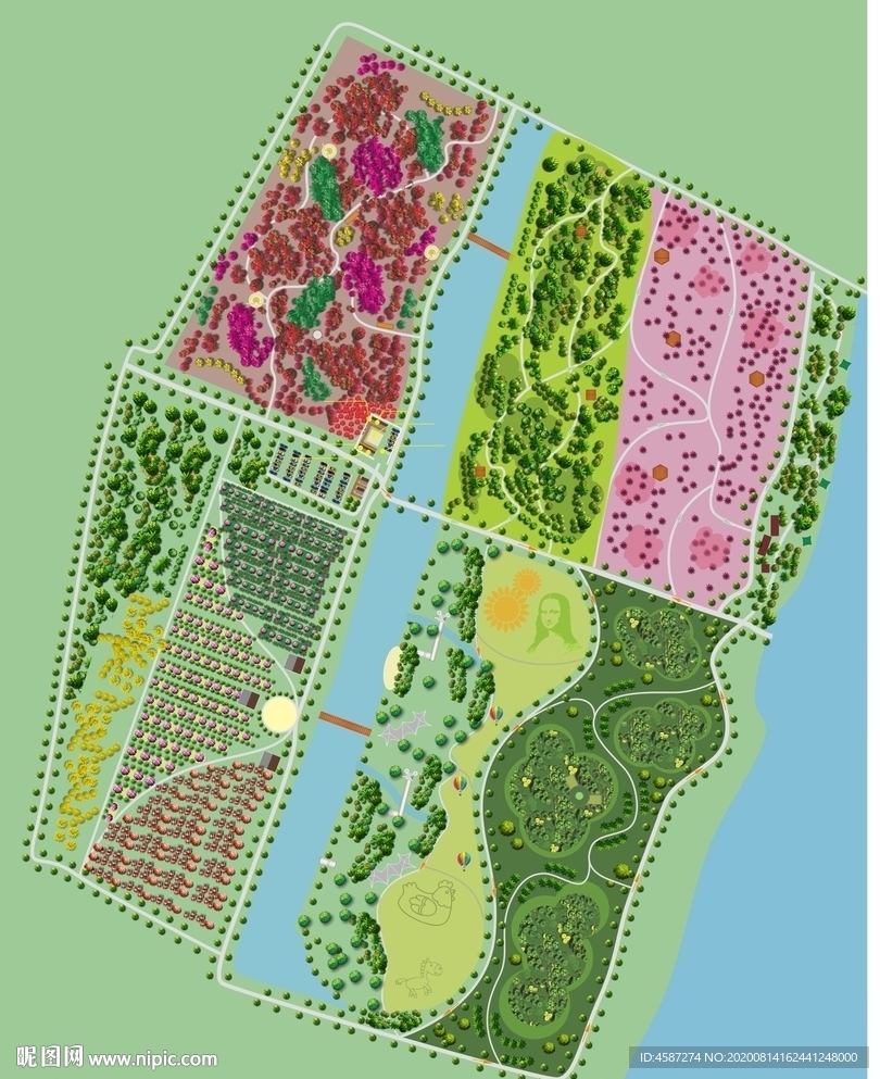 小型果园设计图图片